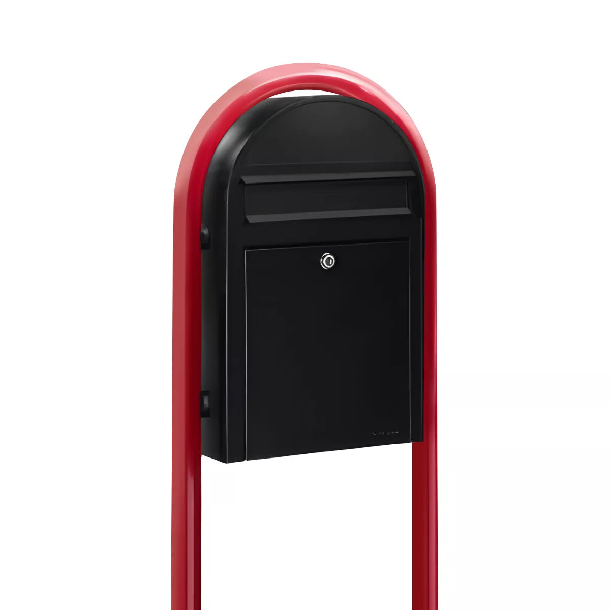 black bobi slim with red post