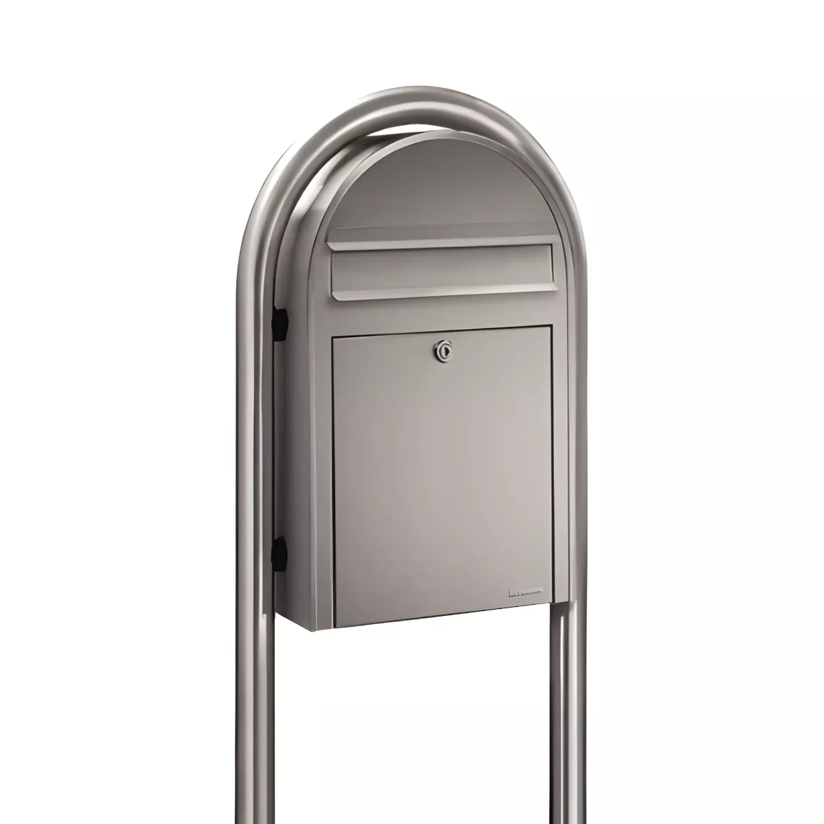 Bobi Classic Slim Front Access Modern Locking Mailbox and Round Post Combo – Multiple Color Options