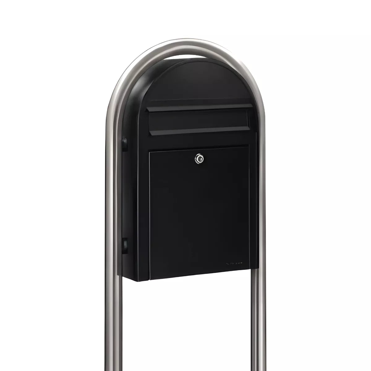Bobi Classic Slim Front Access Modern Locking Mailbox and Round Post Combo – Multiple Color Options
