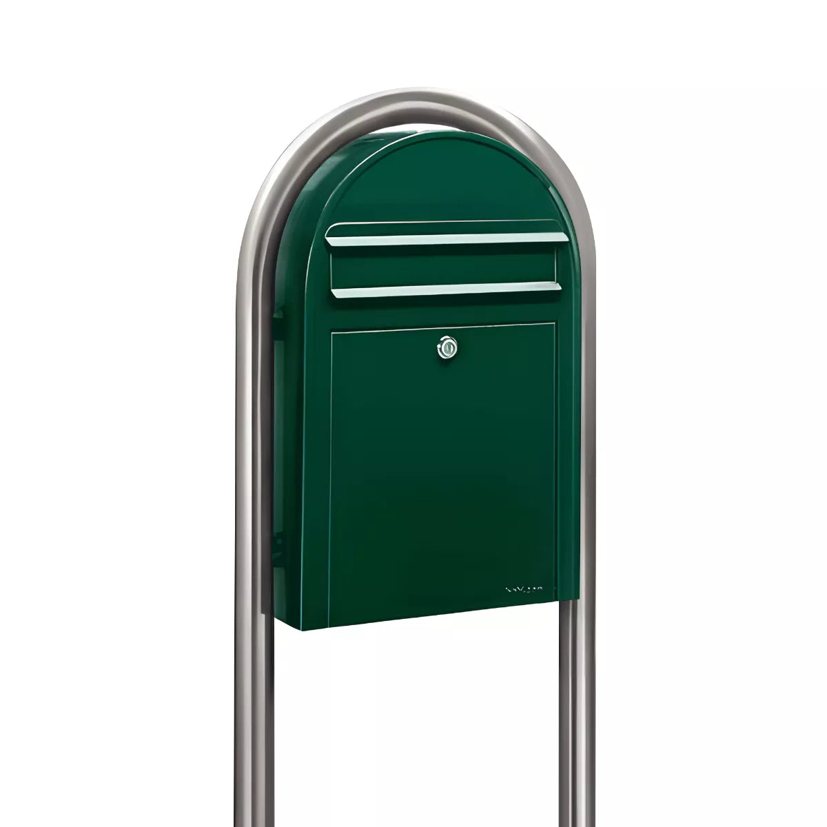 Bobi Classic Slim Front Access Modern Locking Mailbox and Round Post Combo – Multiple Color Options