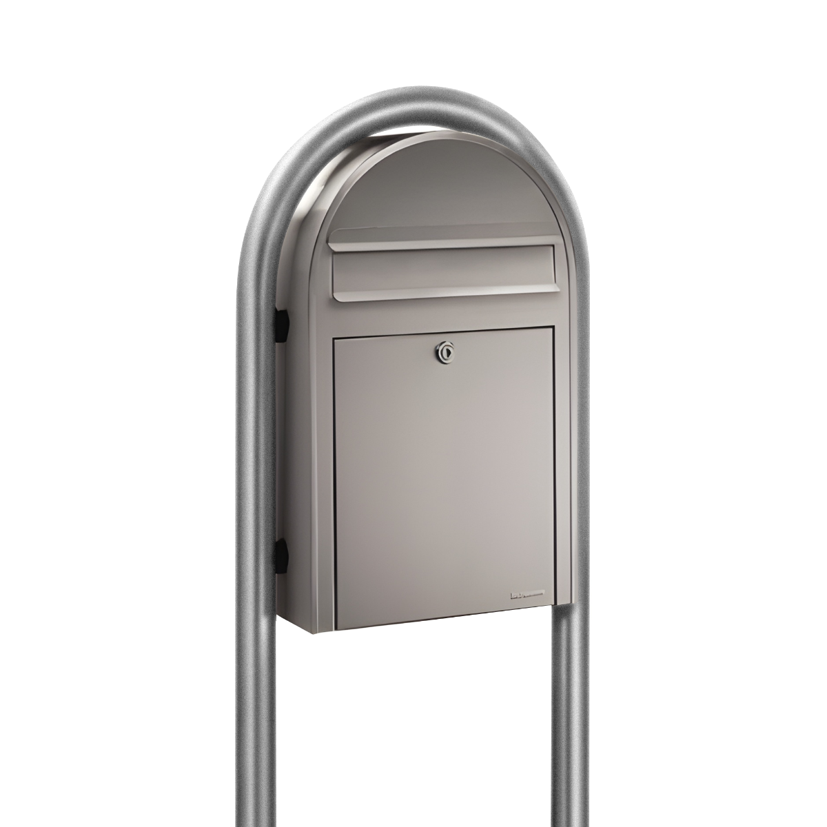 Bobi Classic Slim Front Access Modern Locking Mailbox and Round Post Combo – Multiple Color Options