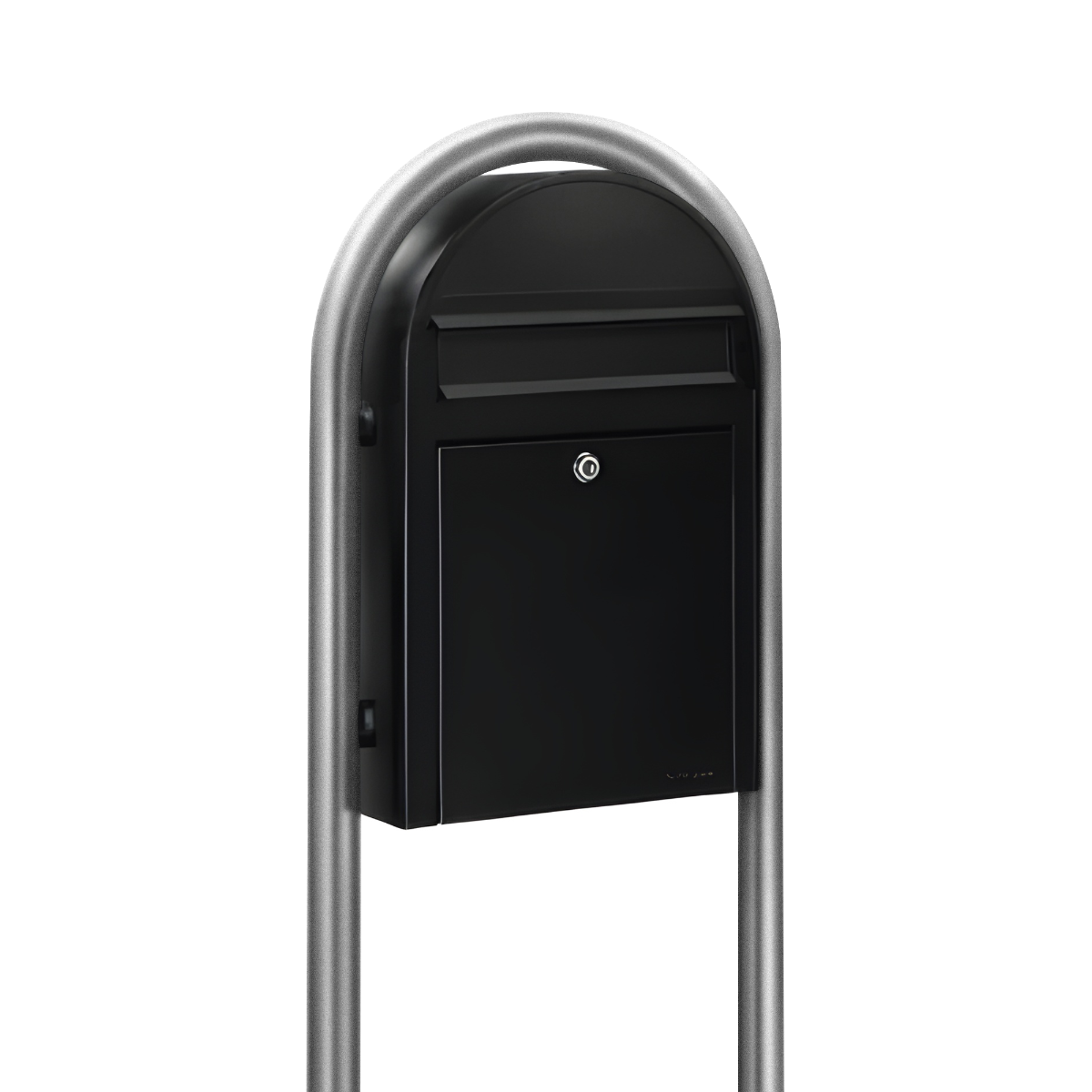 Bobi Classic Slim Front Access Modern Locking Mailbox and Round Post Combo – Multiple Color Options