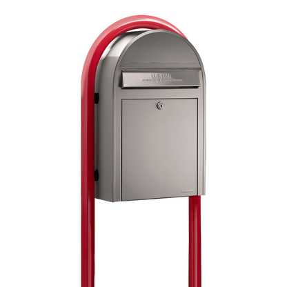 stainless steel bobi classic with red round post