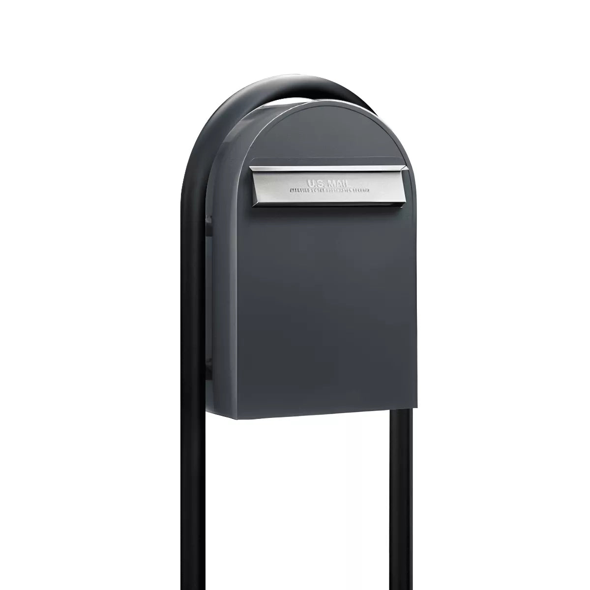 Bobi Classic B Rear Access Modern Locking Mailbox and Round Post Combo – Multiple Color Options