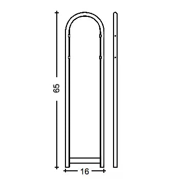 Bobi Classic B Rear Access Modern Locking White Mailbox and Round Zinc Post Combo