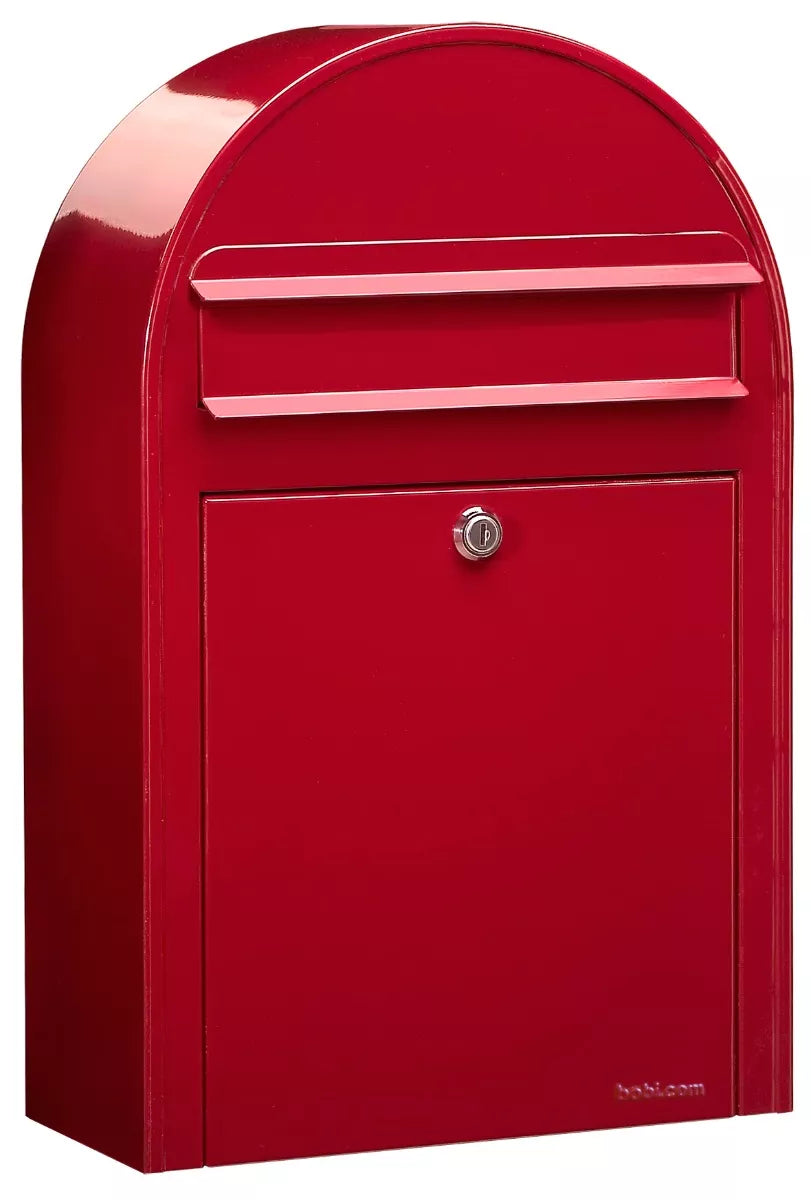 red bobi slim mailbox