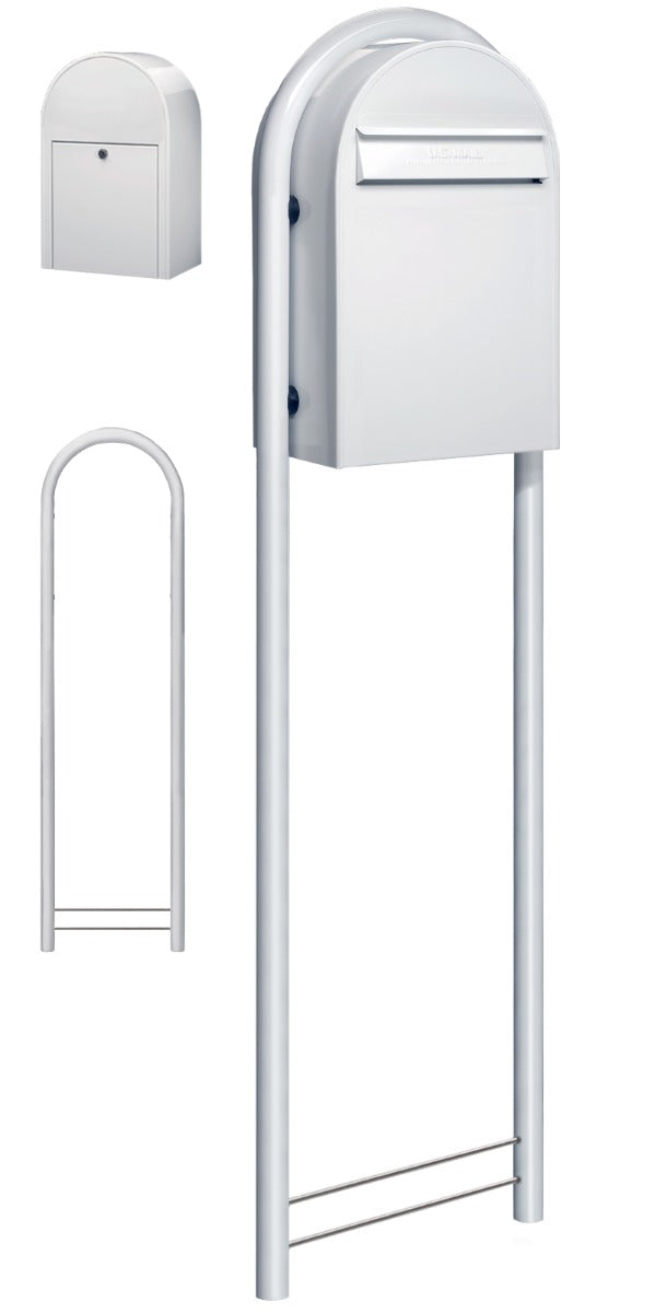 Bobi Classic (B) Rear Access Mailbox White