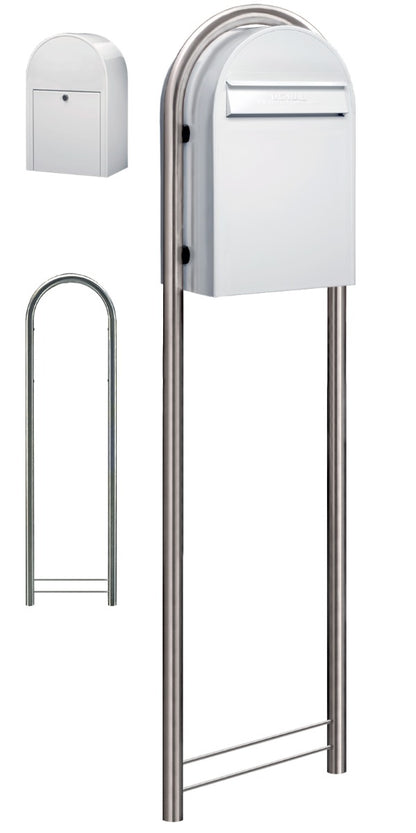 Bobi Classic (B) Rear Access Mailbox White