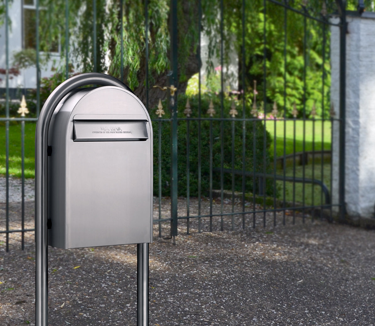 Bobi Classic (B) Rear Access Stainless Mailbox