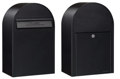 Bobi Classic B Rear Access Modern Locking Mailbox and Round Post Combo – Multiple Color Options