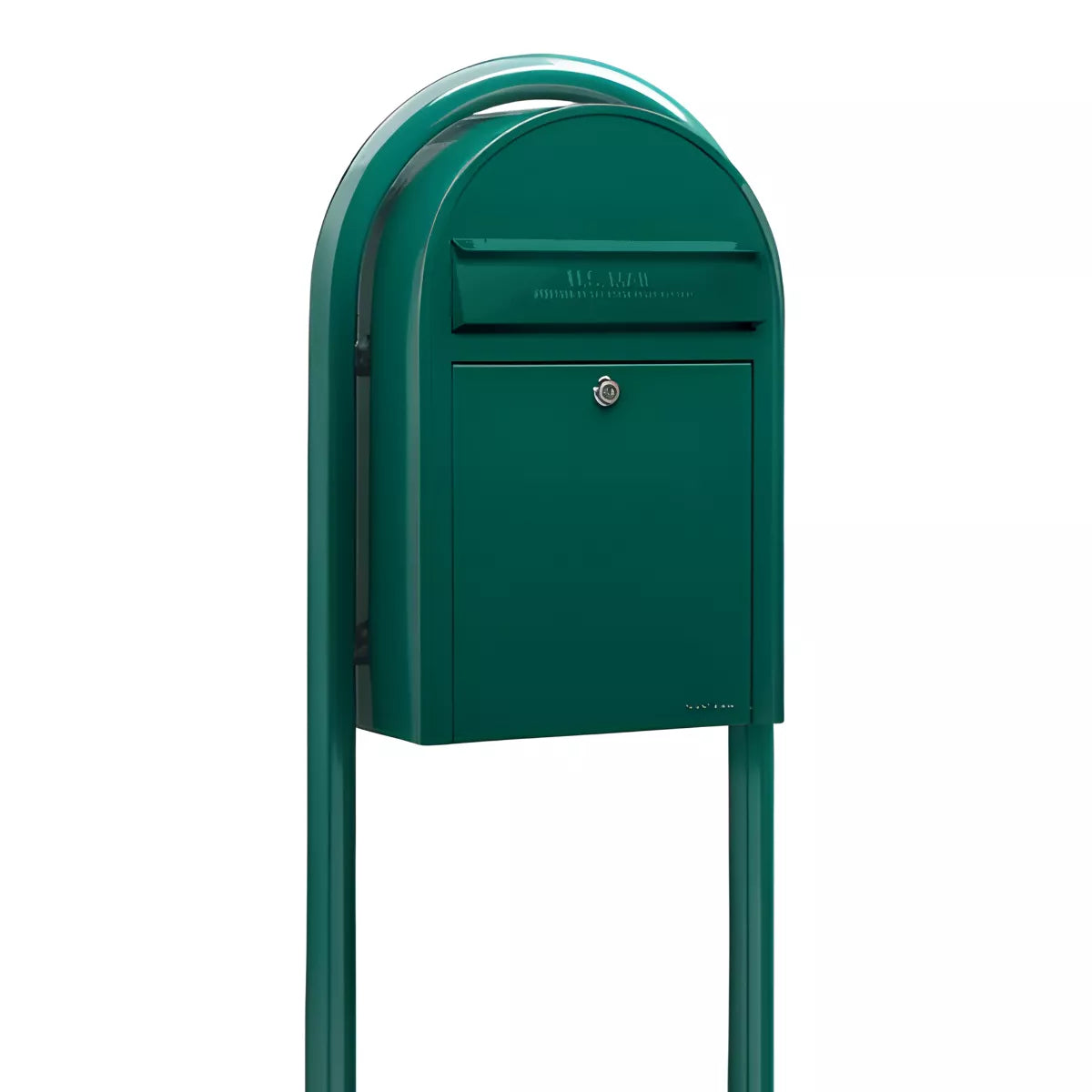 Bobi Classic Front Access Modern Locking Mailbox and Round Post Combo – Multiple Color Options