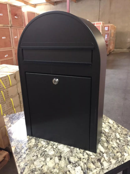 black bobi slim mailbox