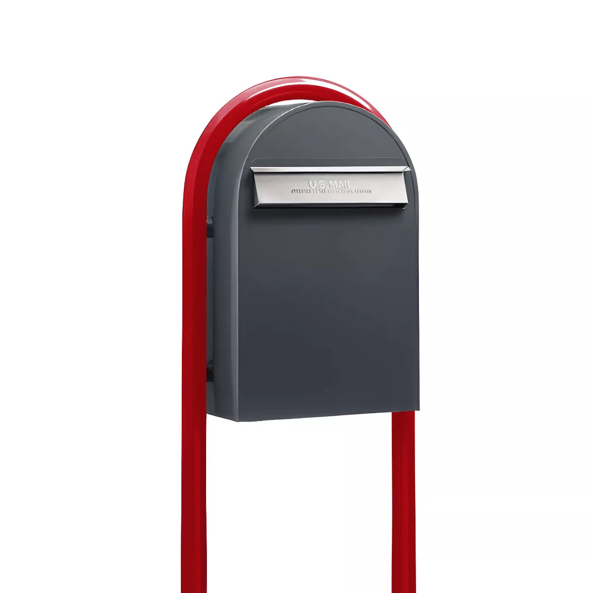 Bobi Classic B Rear Access Modern Locking Mailbox and Round Post Combo – Multiple Color Options