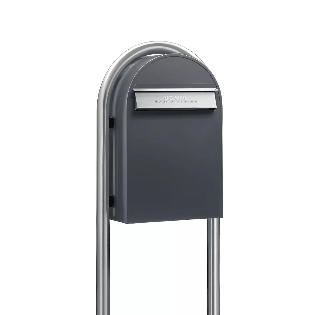 Bobi Classic B Rear Access Modern Locking Mailbox and Round Post Combo – Multiple Color Options