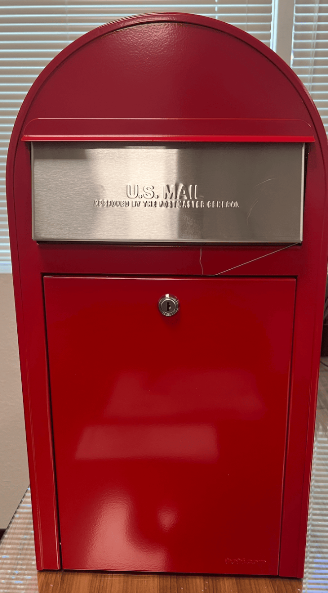 USPS Bobi Grande Front Access Red Mailbox