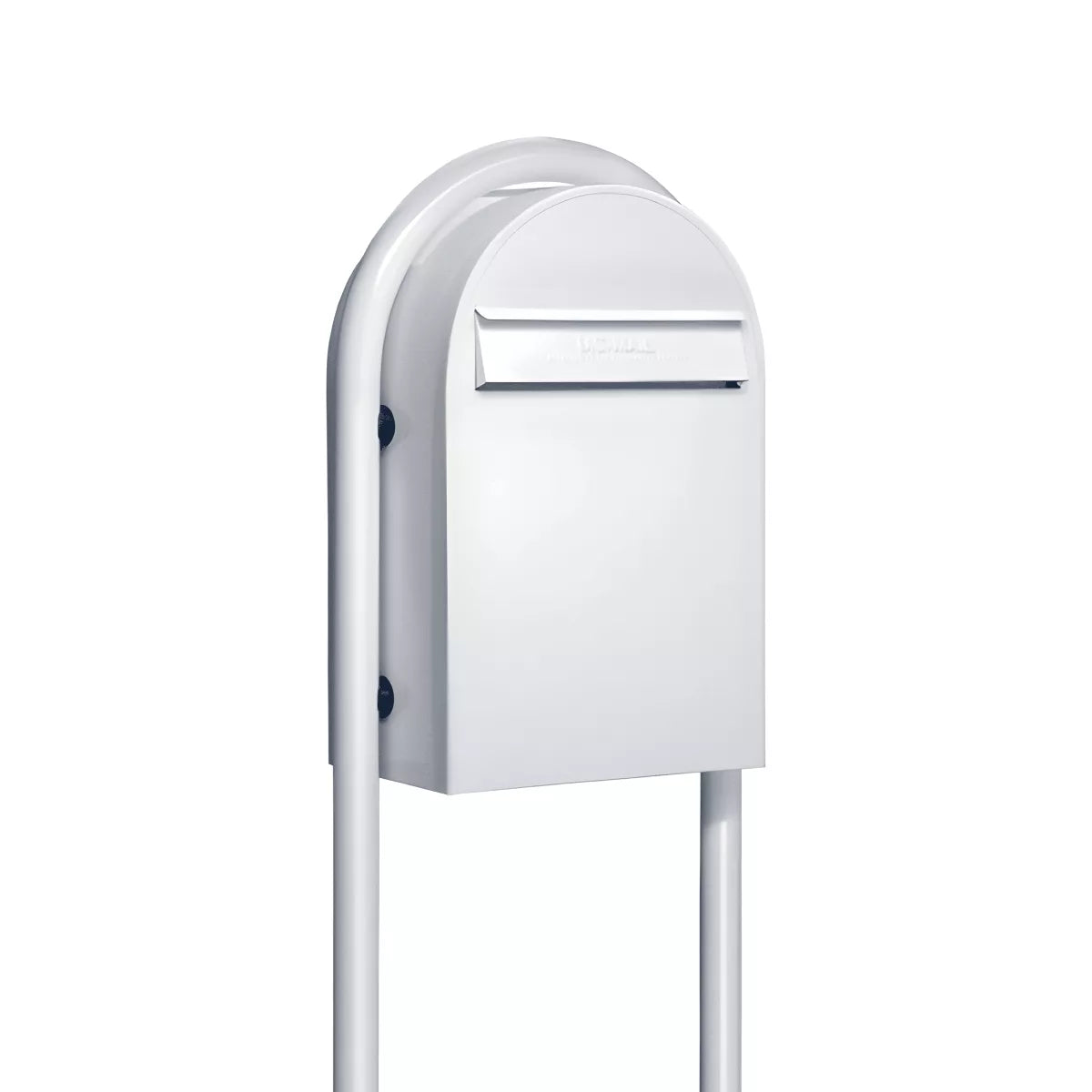 Bobi Classic B Rear Access Modern Locking Mailbox and Round Post Combo – Multiple Color Options