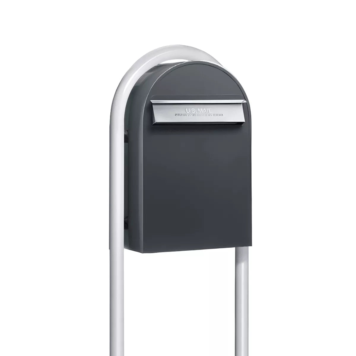 Bobi Classic B Rear Access Modern Locking Mailbox and Round Post Combo – Multiple Color Options