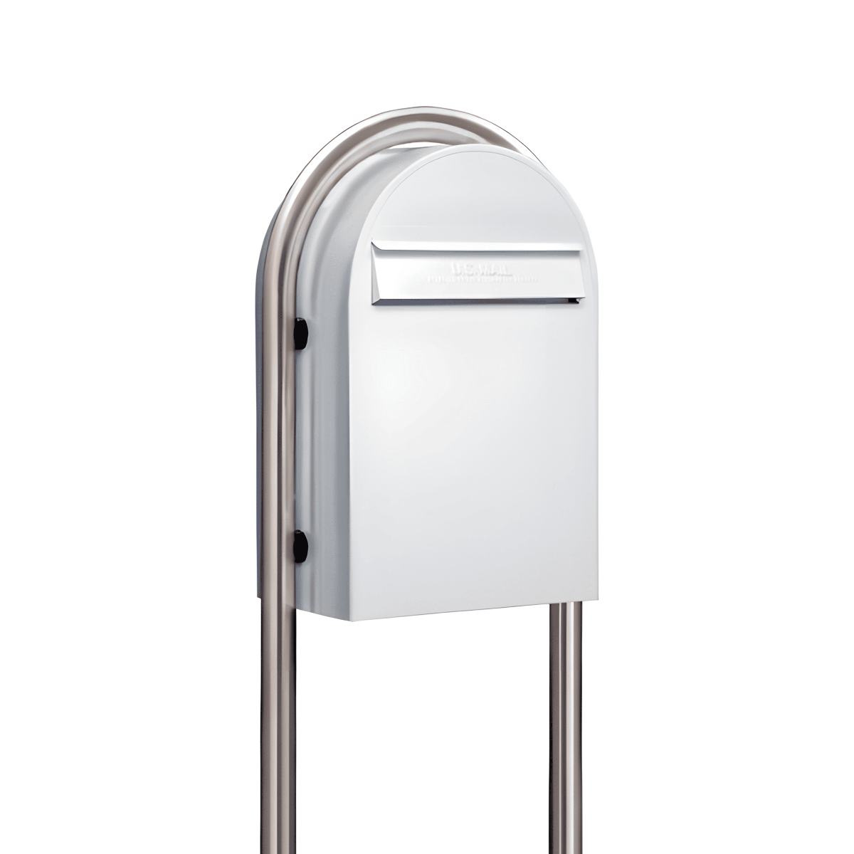 Bobi Classic B Rear Access Modern Locking Mailbox and Round Post Combo – Multiple Color Options